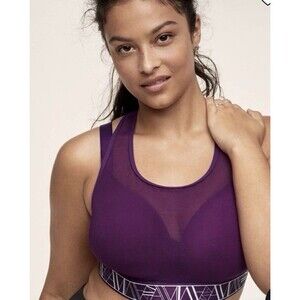 Adore me Women's 38DD purple Micah Contour Plus Wireless sports bra
